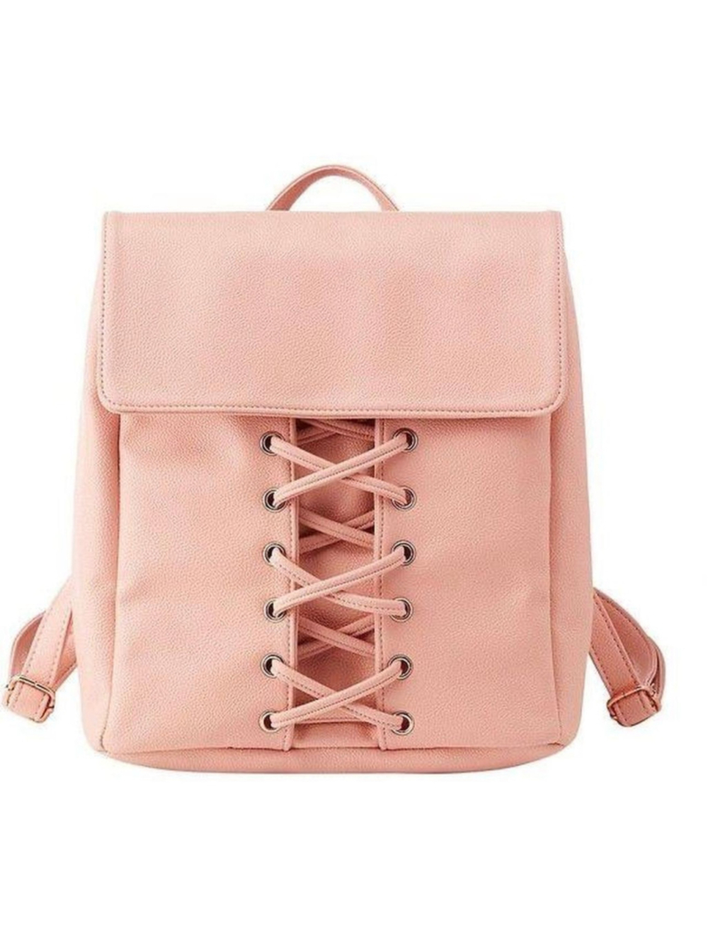 Pink Charlotte Russe bag
Sexy corset style sting up the front
Some spots on the